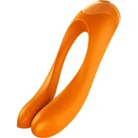 Satisfyer Candy Cane - Akku, wasserdichtes Doppelschwing-Vibrator (Orange)