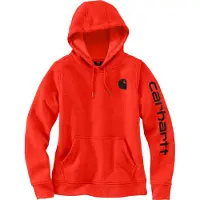 Carhartt Hoodie Clarksburg Sweatshirt Damen Ash Berry Heather-L