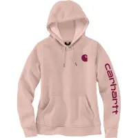 Carhartt Kapuzenpullover Logo Sleeve Graphic Sweatshirt Damen Wisteria Heather-XS