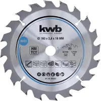 Kwb Kreissägeblatt HM Mittel Ø 160x16 Z20