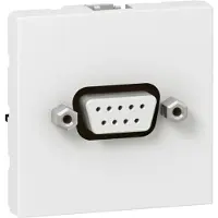 Legrand 078765 Mosaic D-Sub 9P Anschlusseinheit 2-modulig in der Farbe: Ultraweiß