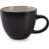 Salt & pepper Tasse Lunar Schwarz / Beige 420 ml (4er Set)