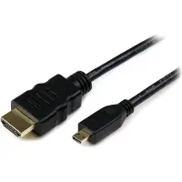 StarTech.com 3m High-Speed-HDMI-Kabel auf HDMI-Micro mit Ethernet (Stecker/Stecker), 3 m, HDMI Typ A (Standard), HDMI Typ D (Mikrofon), 3D, Audio Return Channel (ARC), Schwarz