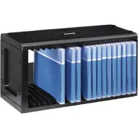 Hama CD-Rack 20, Black, 20 Disks, Schwarz