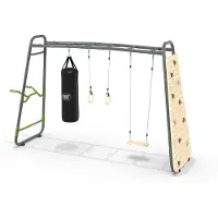 Exit GetSet Monkeybar MB320, Monkey Bar Klettergerüst für Draußen, Spielgerät für Kinder, Grau