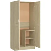 vidaXL Kleiderschrank Sonoma-Eiche 82,5x51,5x180 cm Holzwerkstoff