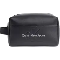 Calvin Klein Jeans Kulturbeutel CKJ Sculpted Beauty Case Mono Black / Metallic Logo