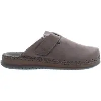 Rohde Herren Pantoffel Hausschuh Leder Warmfutter Alassio 6790, Größe:41 EU, Farbe:Braun