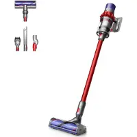 Dyson V10 Origin, 2-in-1-Stabstaubsauger, Beutellos, Rot, Trocken, Zyklonal, Akku