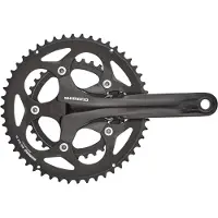 Shimano Road FC-RS400 Kurbelgarnitur 2x10-fach 50-34 Zähne schwarz 175mm 2022 Kurbelgarnituren