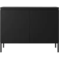 Selsey Sideboard Bemmi - Kommode 2-türig, Schwarz, 100 cm
