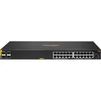 HP Aruba 6100 24G Class4 PoE 4SFP+ - Switch - Beheerd - 24 x 10/100/1000 + 4 x 1 Gigabit / 10 Gigabit S