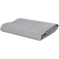 vidaXL Abdeckplane 650 g/m² 4x7 m Grau
