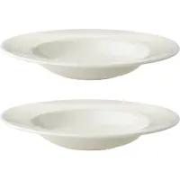 Maastricht porselein Maastricht Porzellan tiefes Teller Lux 23 cm Offwhite Porzellan 2 Stück