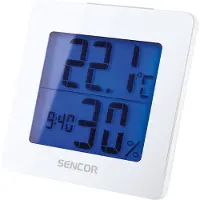Sencor Wecker-Thermometer SWS 1500B zur Feuchtemessung