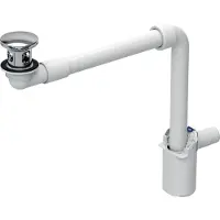 Geberit Waschtischablauf mit Push-Open-Stopfen Chrom