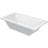 Duravit Rechteck-Badewanne STARCK X 1800 x 900 mm, 2 Rückenschrägen weiß