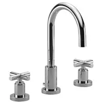 Dornbracht Dornb 3-Loch-Waschtischbatterie TARA mit Ablaufgarnitur Ausladung 135mm chrom