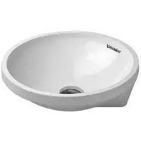 Duravit Einbauwaschtisch Architec d 40cm, Einb. v unt, o HL, ÜL u HLB, we