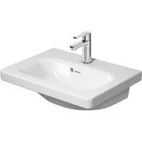 Duravit Waschtisch DURASTYLE COMPACT m ÜL HLB 550x400mm 1 Hahnloch weiß weiß