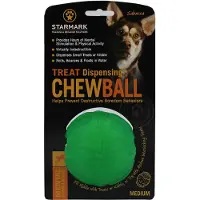 Starmark Treat Dispensing Chew Ball Grün M