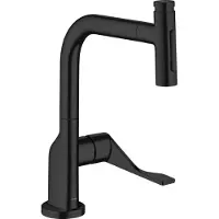 Hansgrohe SPT 230 Se 2jet Axor Citterio mit Ausziehbrause und sBox, mattschwarz