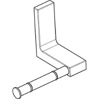Axor Universal Rectangular Toilettenpapierhalter, Metall, einzeln, 42656