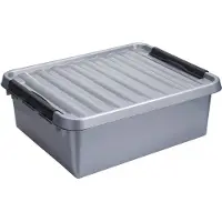 Sunware Q-Line Box - 25 Liter - 500 x 400 x 180mm - silber/schwarz