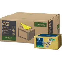 Tork Premium Spec. Reinigungstuch 1-lagig, gelb, 38 x 30 cm, Karton mit 8 Packungen / 40 Tüchern