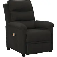 vidaXL Massagesessel Schwarz Stoff