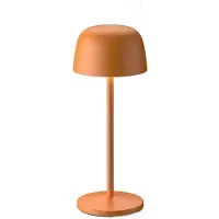LINDBY LED-Akku-Tischleuchte Arietty, orange, dimmbar, IP65
