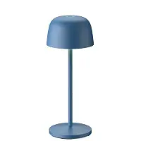 LINDBY LED-Akku-Tischleuchte Arietty, blau, dimmbar, IP65