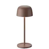 LINDBY Arietty Portable Tischleuchte Brown/Rust - , Arietty, dimmbar, Braun / Rost, für Wohnzimmer, Aluminium, Modern