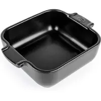 Peugeot Auflaufform Quadrat Céramique Satin-Black 18 cm
