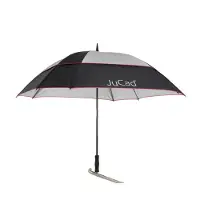 JUCAD Umbrella Windproof With Pin Black/Silver/Red