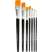 Creativ Company 10247, Bürstenset, Flachpinsel, Nylon