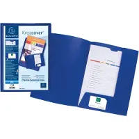Exacompta 30er-Pack Präsentationsmappe »Kreacover A4« blau, 24x32 cm