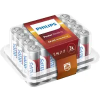 Philips Mignon-Batterie-Set Power Alkaline, 24 Stück