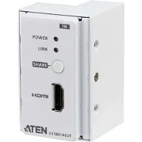 Aten VE1801AEUT HDMI HDBaseT-Lite Sendermit EU-Wandplatte / PoH, 4096 x 2160 Pixel, AV-Sender, 70 m, Verkabelt, 3D, HDCP
