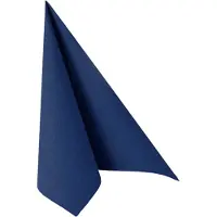 Papstar 12 X 20 Servietten "ROYAL Collection" 1/4-Falz 33 cm x 33 cm dunkelblau