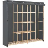 vidaXL Kleiderschrank Stoff