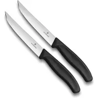 Victorinox Steakmesser Swiss Classic Schwarz (2-teilig)