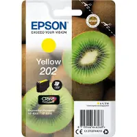 Epson Kiwi Singlepack Yellow 202 Claria Premium Ink, Standardertrag, Gelb, Tinte auf Pigmentbasis, 4,1 ml, 1 Stück(e), 300 Seiten