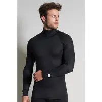 Ceceba Thermo Rollkragenshirt Thermo Sport in schwarz-dunkel-uni | Gr.: 8
