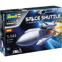 Revell Space Shuttle& Booster Rockets, 40th., Spaceplane model, Montagesatz, 1:144, Space Shuttle& Booster Rockets, 40th., Beide Geschlechter, Kunststoff