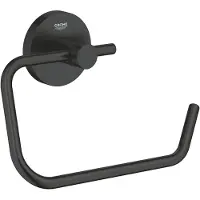 GROHE Start QuickFix WC-Papierhalter, ohne Deckel, klebbar, mattschwarz