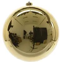 Kaemingk Christbaumkugel unzerbrechlich gold 20 cm