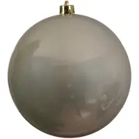 Décoris Weihnachtsdekoration Kunststoff glänzend 200mm Perle (bruin)