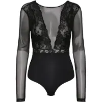 Pieces Sicca Langarm-body