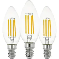 Eglo LED-Lampe C35 Candle 7W/827 806 lumen clear 3-pack E14